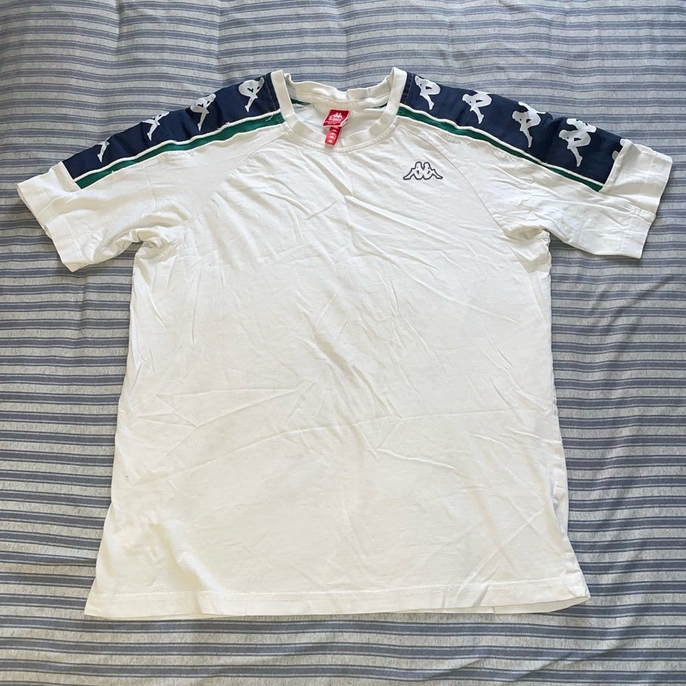 Kappa T-shirt with embroidery detailing on sleeves